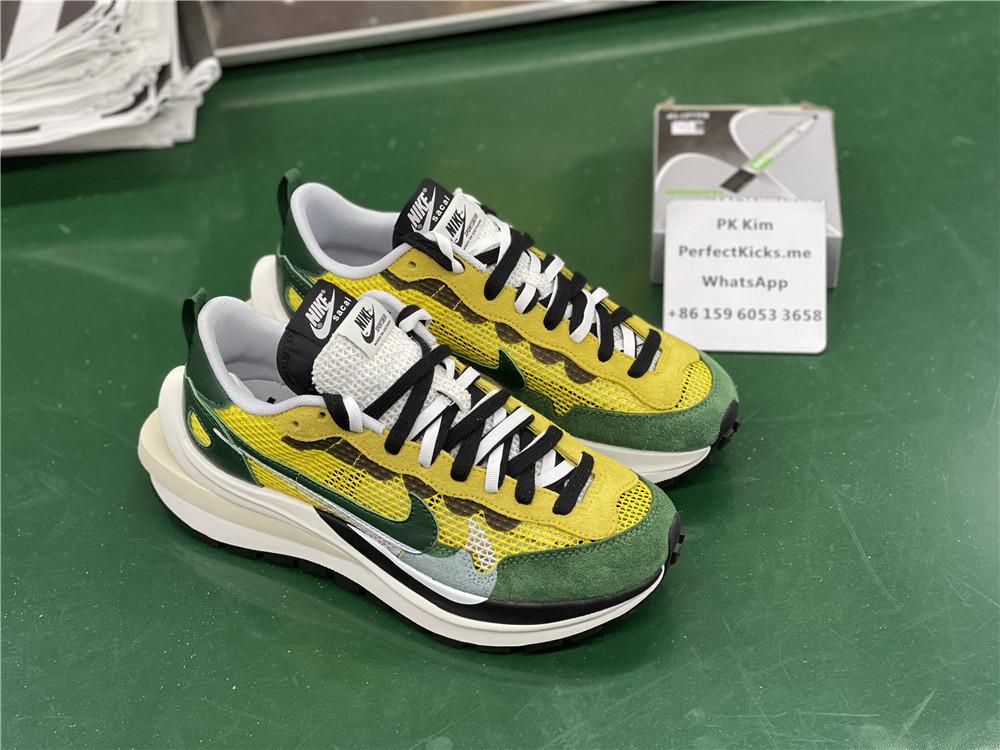 PK God sacai X Nike vaporwaffle tour yellow retail materials ready to ship